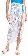 STYLEST AQUALACE QUICK-DRYING PAREO FLORAL BLANC LACE BLANC