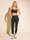 Stylest Daysculpt Casual Cropped Plegging In Black