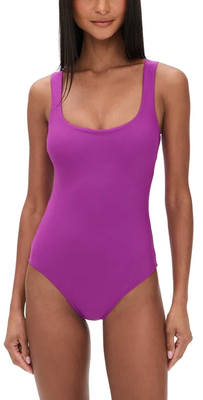 Stylest Dreamsculpt Square Neck Swimsuit Raspberry In Purple
