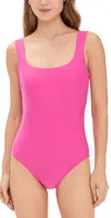 Stylest Dreamsculpt Square Neck Tank Suit Hot Pink