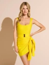 Stylest Dreamsculpt Swim Sarong In Yellow
