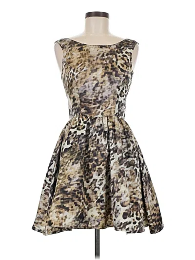 Pre-owned Stylestalker Cocktail Dress In Gold