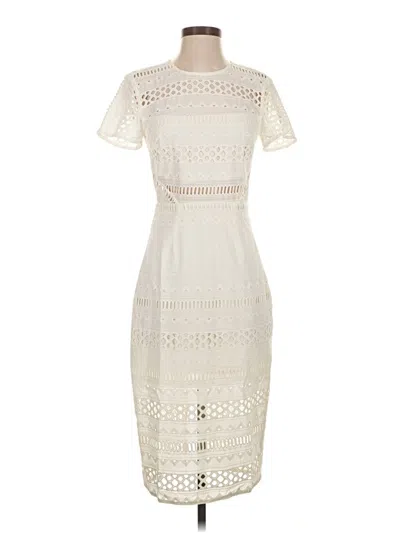 Pre-owned Stylestalker Cocktail Dress In White