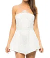 Stylestalker Ripple Romper In Blanc In White