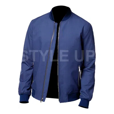 Pre-owned Styleup Men's 6 Underground Ryan Reynolds One Vintage Style Casual Bomber Cotton Jacket