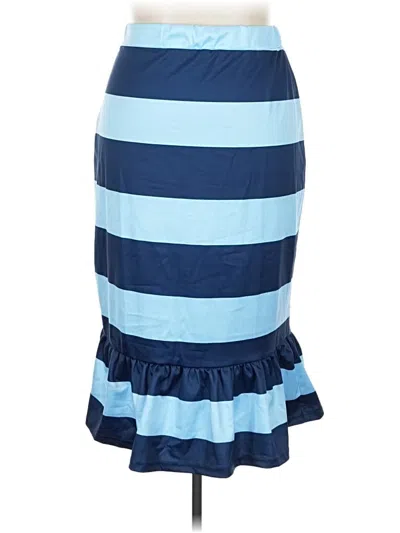 Pre-owned Stylewe Casual Skirt In Blue