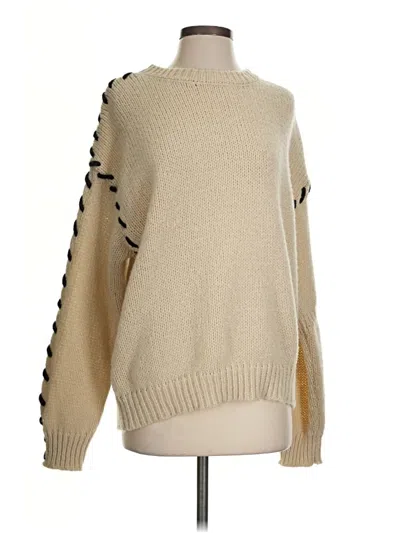 Pre-owned Stylewe Pullover Sweater In Tan