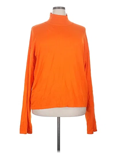 Stylewe Turtleneck Sweater In Orange