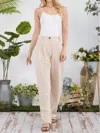 Stylive High Waisted Trouser In Taupe In Grey