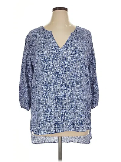 Stylus 3/4 Sleeve Blouse In Blue