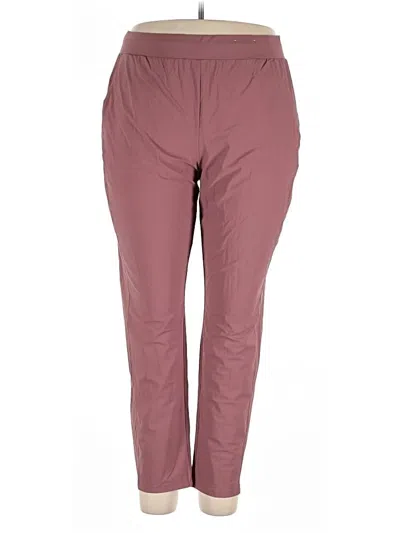 Pre-owned Stylus Active Pants In Burgundy