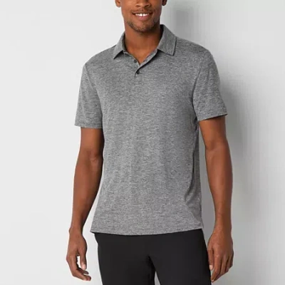 Stylus Big And Tall Mens Regular Fit Short Sleeve Polo Shirt In Black