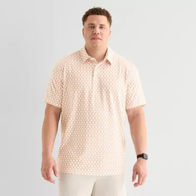 Stylus Big And Tall Mens Regular Fit Short Sleeve Polo Shirt In Neutral