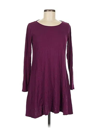 Pre-owned Stylus Casual Dress In Burgundy