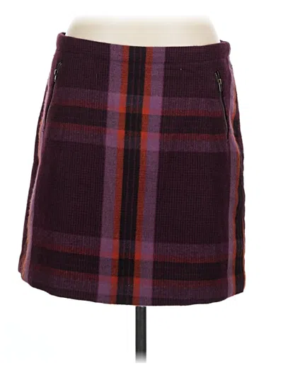 Pre-owned Stylus Casual Skirt In Burgundy