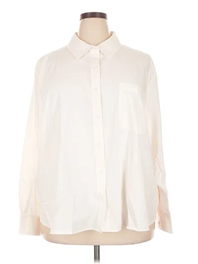 Pre-owned Stylus Long Sleeve Blouse In Ivory