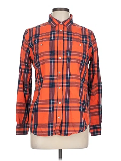 Pre-owned Stylus Long Sleeve Button Down Shirt In Orange