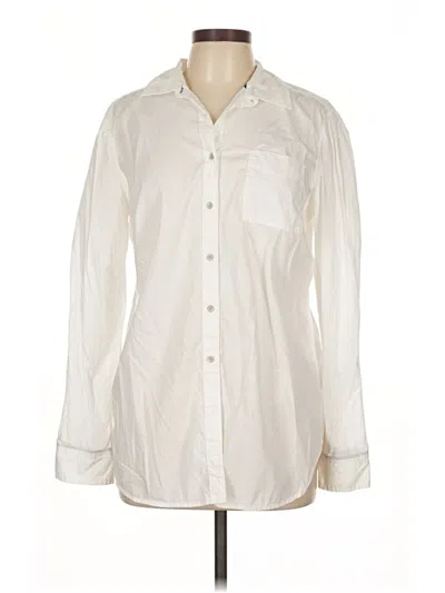 Pre-owned Stylus Long Sleeve Button Down Shirt In White