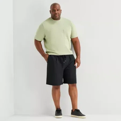 Stylus Mens 9 1/2" Mid Rise Pull-on Short In Black