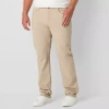 Stylus Mens Athletic Fit Big And Tall Flat Front Pant In Neutral