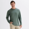 Stylus Mens Crew Neck Long Sleeve T-shirt In Green