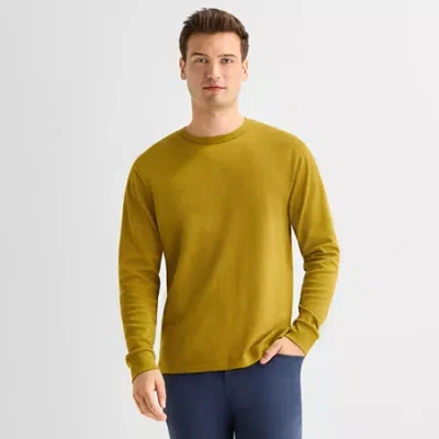Stylus Mens Crew Neck Long Sleeve T-shirt In Green