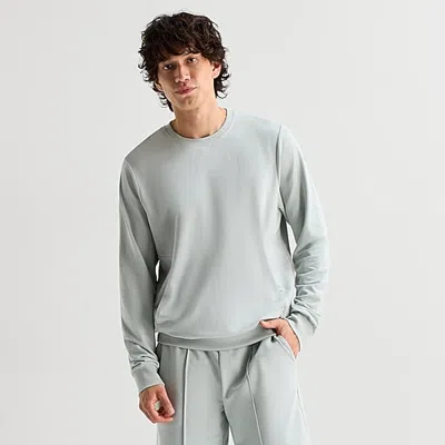 Stylus Mens Crew Neck Long Sleeve T-shirt In Green