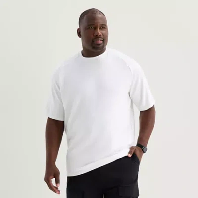 Stylus Mens Crew Neck Short Sleeve Big And Tall T-shirt In White