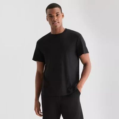 Stylus Mens Crew Neck Short Sleeve T-shirt In Black