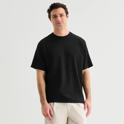Stylus Mens Crew Neck Short Sleeve T-shirt In Black