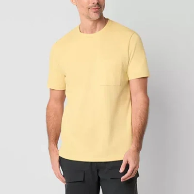 Stylus Mens Crew Neck Short Sleeve T-shirt In Yellow
