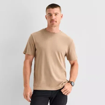 Stylus Mens Crew Neck Short Sleeve T-shirt In Neutral