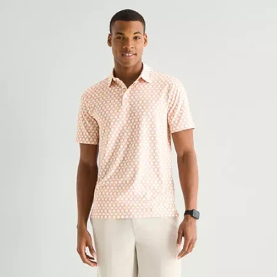 Stylus Mens Fitted Short Sleeve Polo Shirt In Pink