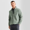 Stylus Mens Lightweight Trucker Jacket In Green