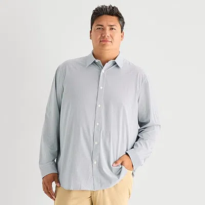 Stylus Mens Long Sleeve Regular Fit Big And Tall Button-down Shirt In White
