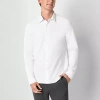 Stylus Mens Long Sleeve Regular Fit Button-down Shirt In White