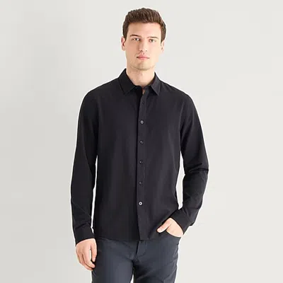 Stylus Mens Long Sleeve Regular Fit Button-down Shirt In Black