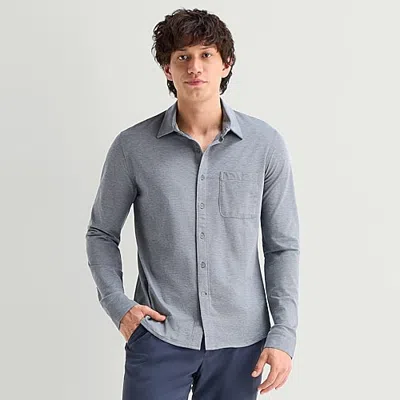 Stylus Mens Long Sleeve Regular Fit Button-down Shirt In Blue