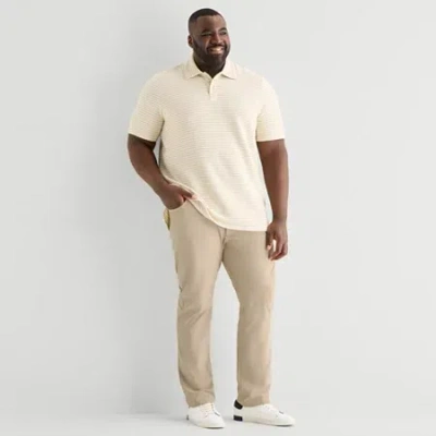 Stylus Mens Regular Fit Big And Tall Pleated Pant In Brown