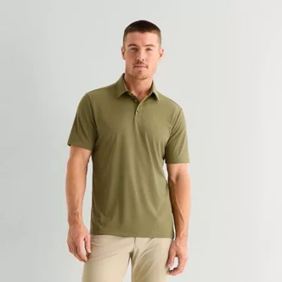 Stylus Mens Regular Fit Short Sleeve Polo Shirt In Purple