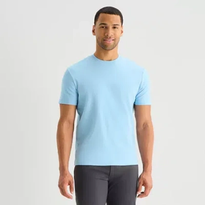 Stylus Mens Round Neck Short Sleeve T-shirt In Blue