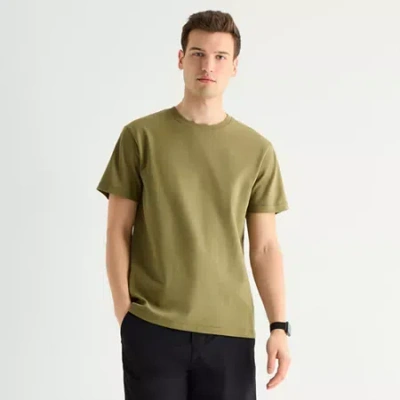 Stylus Mens Round Neck Short Sleeve T-shirt In Green