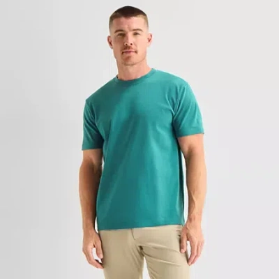 Stylus Mens Round Neck Short Sleeve T-shirt In Green
