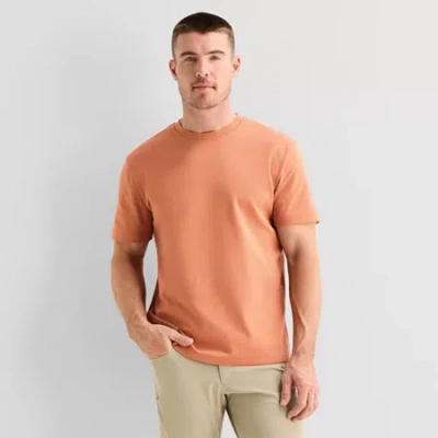 Stylus Mens Round Neck Short Sleeve T-shirt In Brown