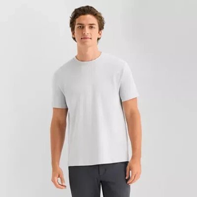 Stylus Mens Round Neck Short Sleeve T-shirt In White