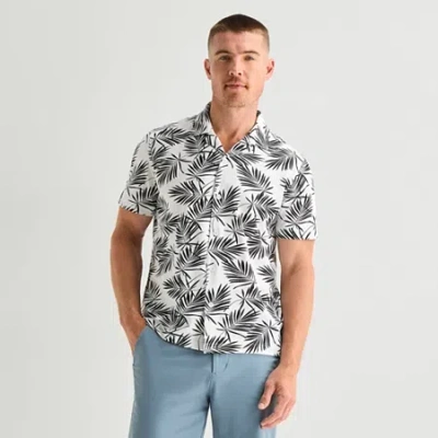 Stylus Mens Short Sleeve Camp Shirt In Multi