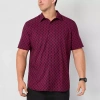 Stylus Mens Short Sleeve Classic Fit Big And Tall Button-down Shirt In Red