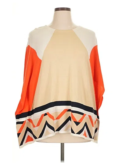 Pre-owned Stylus Poncho In Orange
