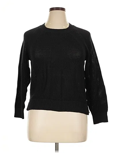 Pre-owned Stylus Pullover Sweater In Black