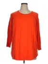 Stylus Pullover Sweater In Orange